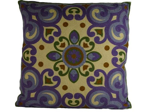 Lavender Kashmir Pillow