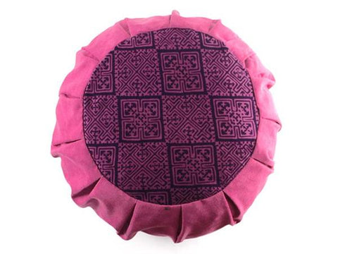 Pink Tribal Print Meditation Cushion