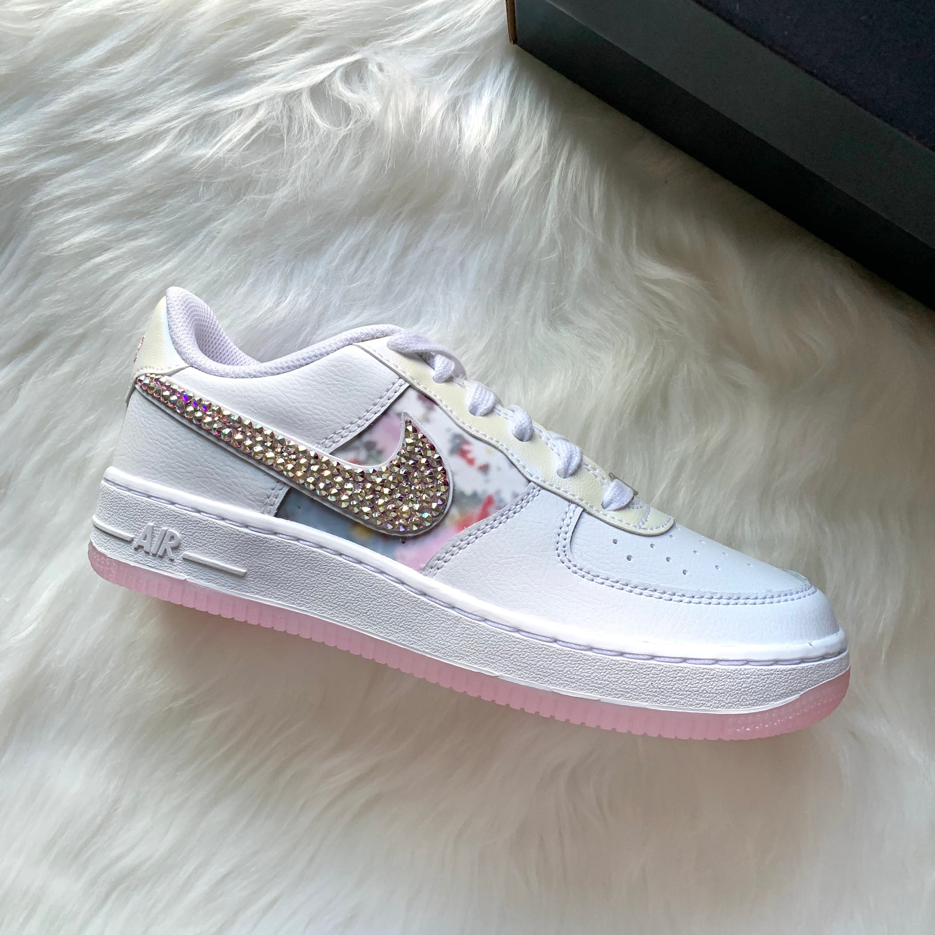 air force 1 floral pink