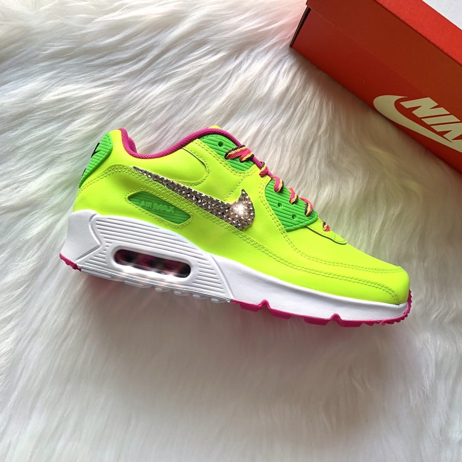 nike air max 90 neon green