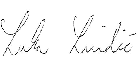 Luka Lindič Unterschrift