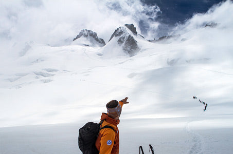 snowy mountain range