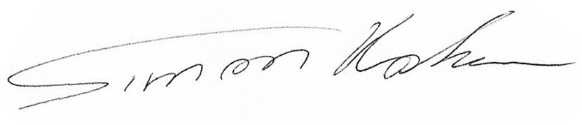 Simon Koster Autogramm
