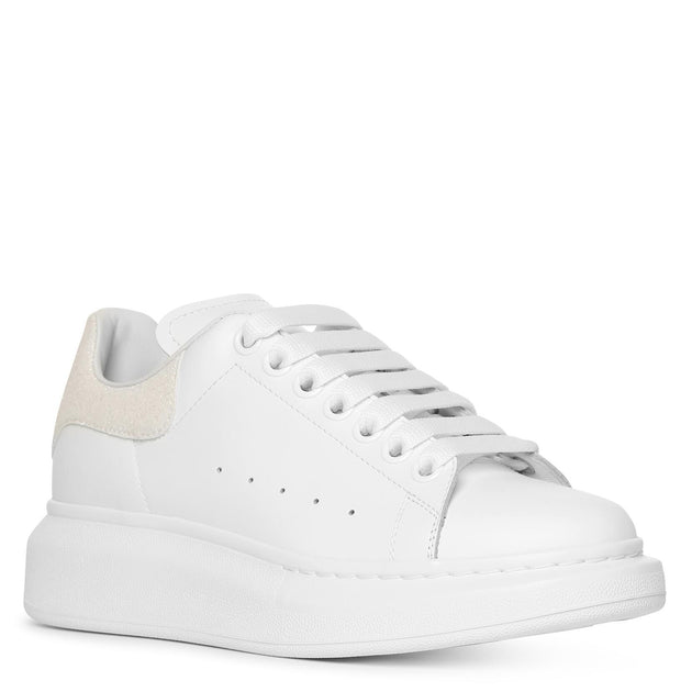 glitter white tennis shoes