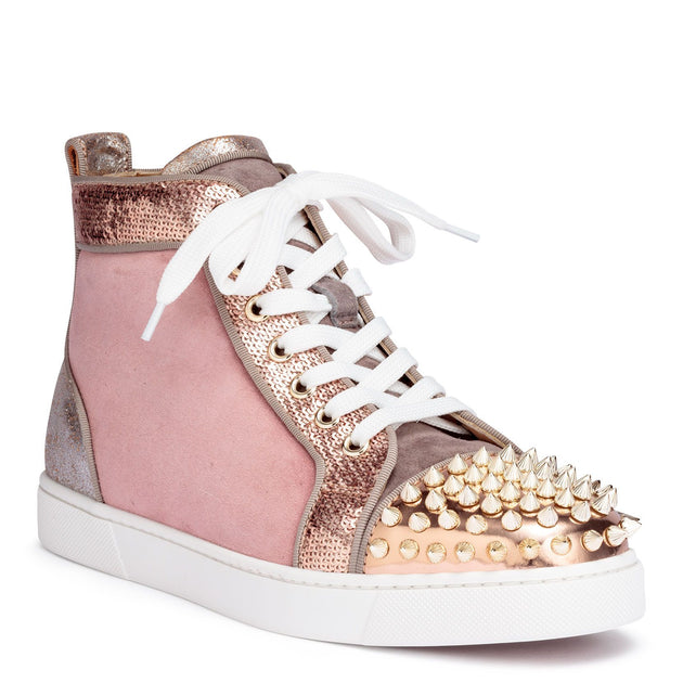 pink louboutins sneakers