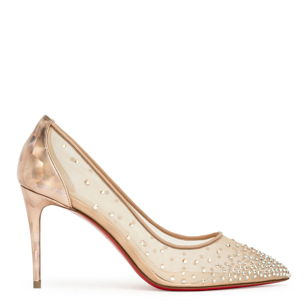 Christian Louboutin Follies Strass 100 Perle Glitter Givre Review, Unboxing