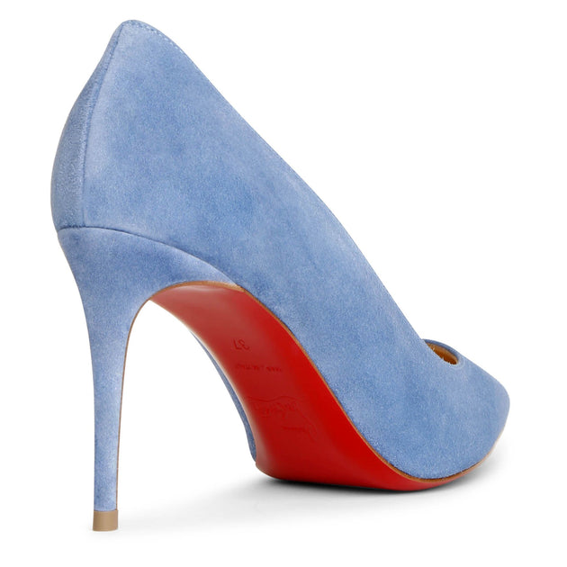 christian louboutin blue suede pumps