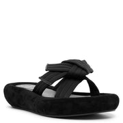 Matriciasummer black suede sandals