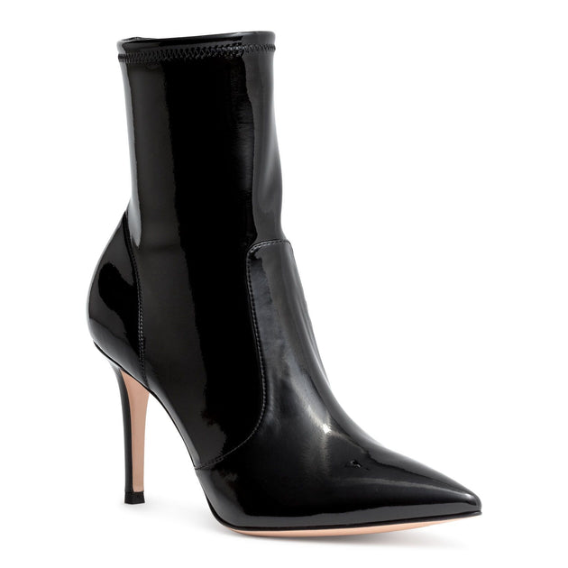 Gianvito Rossi | Black vinyl booties 