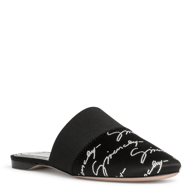 mules black flat