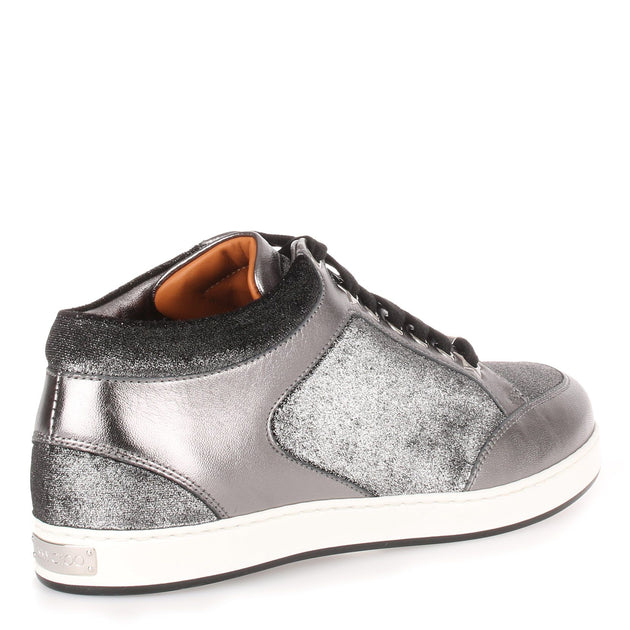 grey velvet sneakers