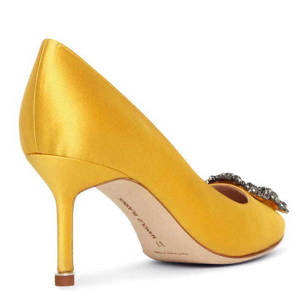 manolo blahnik yellow shoes