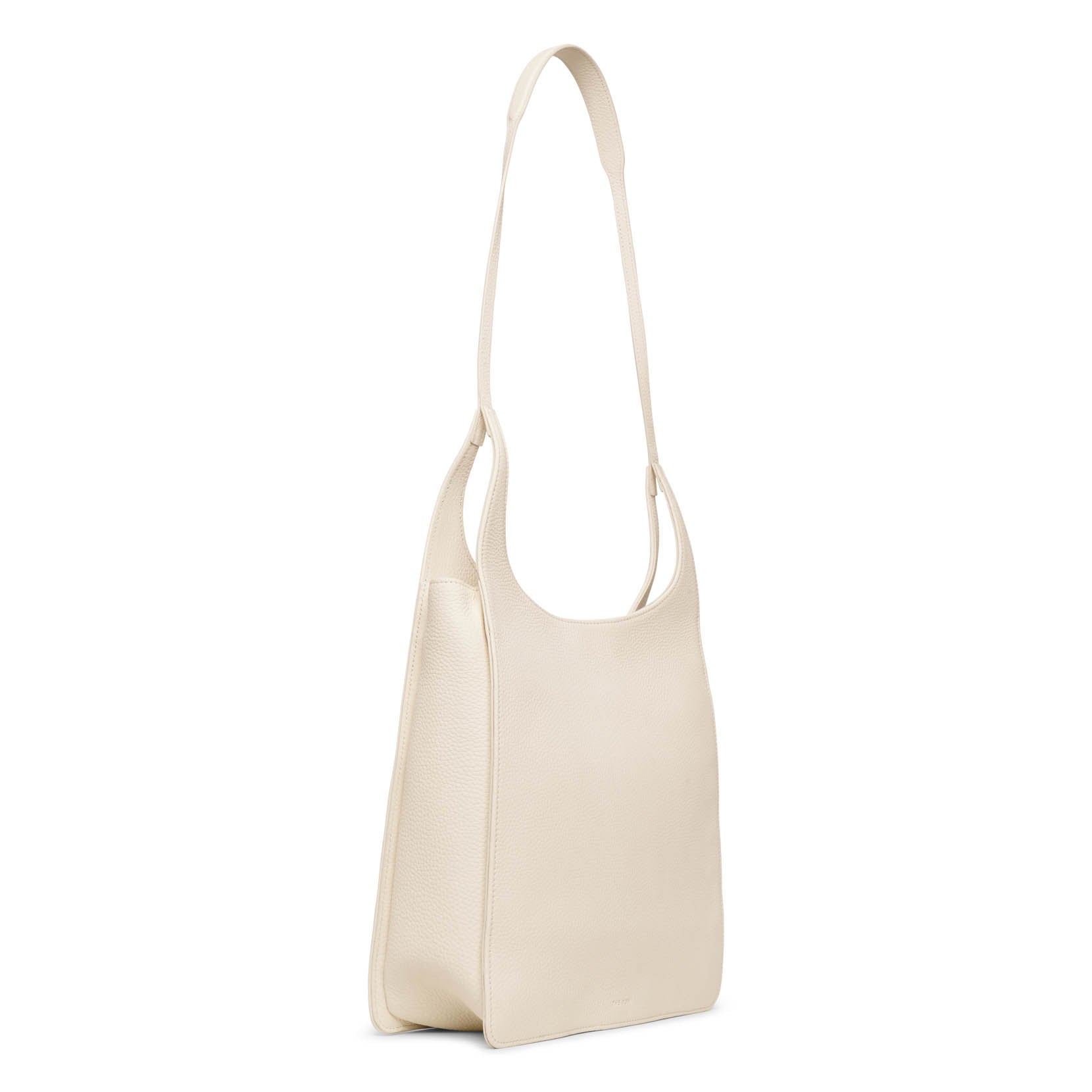 Jules ivory leather tote bag