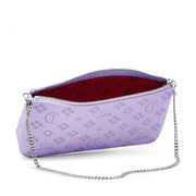 Loubila lilac patent pouch
