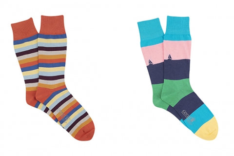 bold women's striped socks