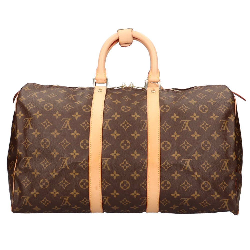 ルイヴィトン LOUIS VUITTON キーポル45 モノグラム ボストンバッグ モノグラムキャンバス ブラウン ユニセックス 中古