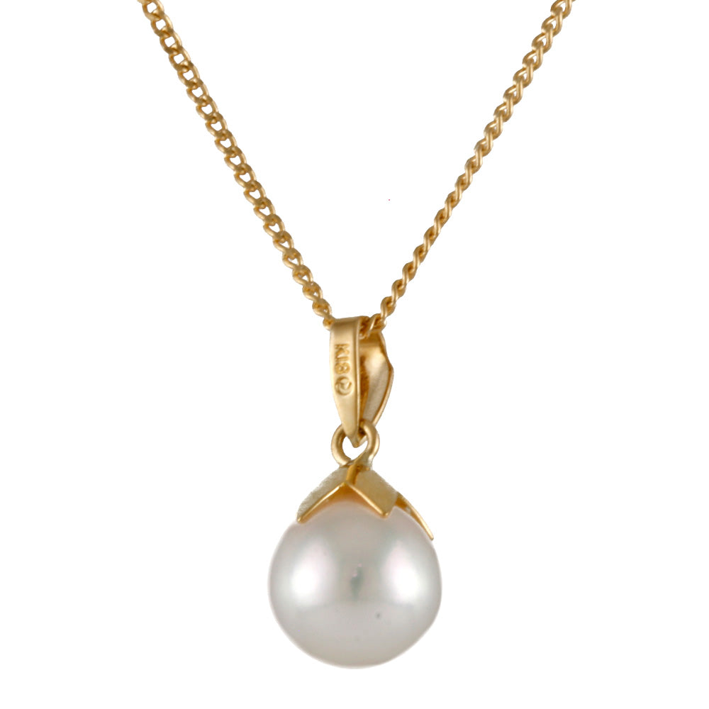 ミキモト MIKIMOTO ネックレス 18金 K18イエローゴールド パール