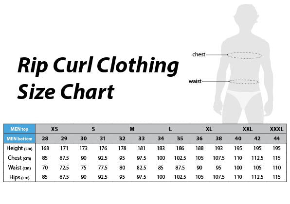 Rip Curl Dress Size Chart