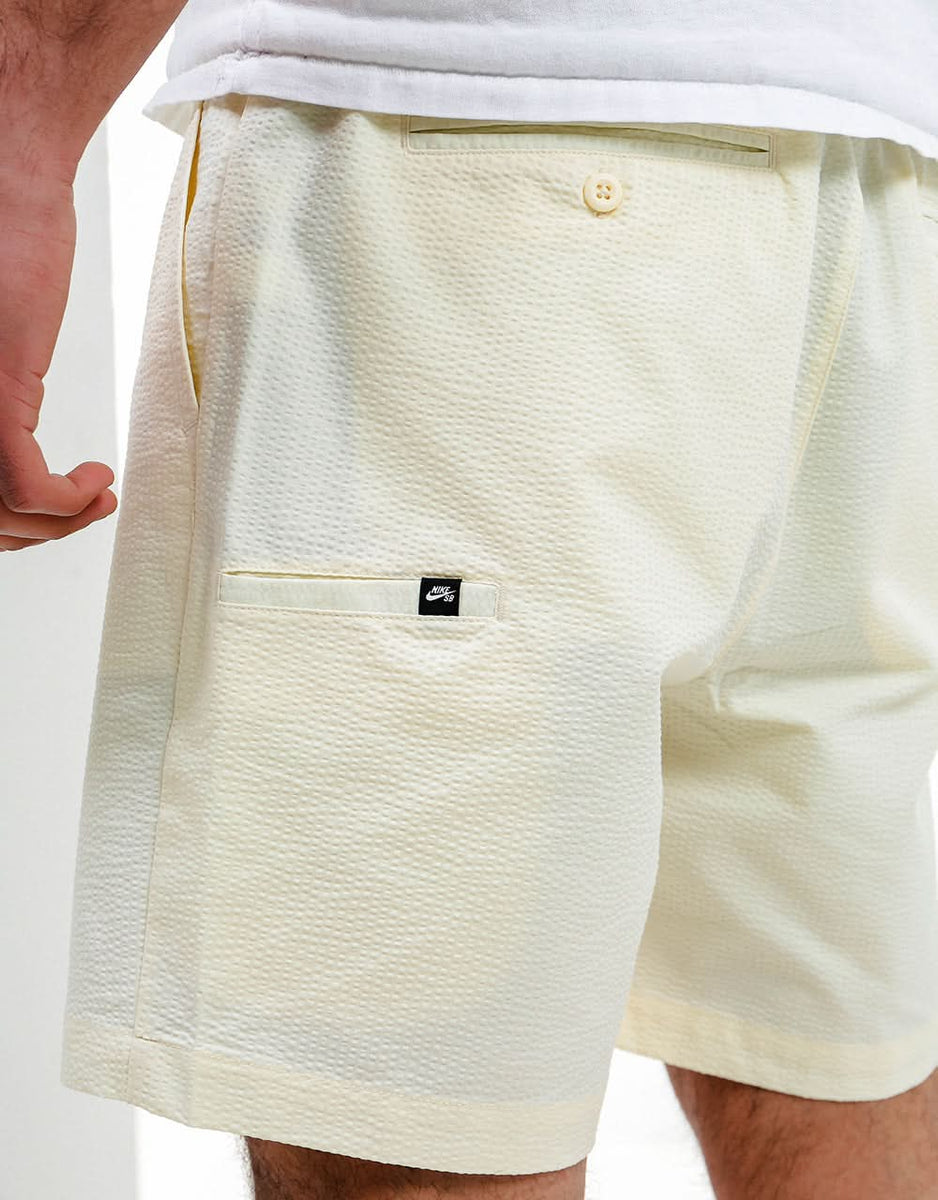 nike sb seersucker pull on chino shorts