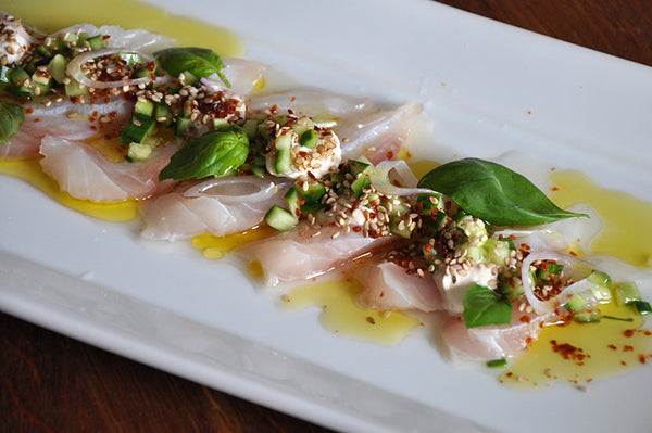 red snapper sashimi