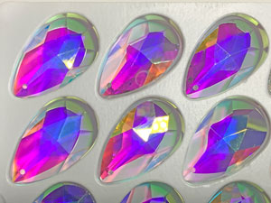 63mm Asfour Clear Pear Teardrop Chandelier Crystal Prisms Wholesale CCI