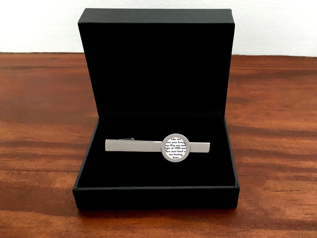 peyton first anniversary tie clip