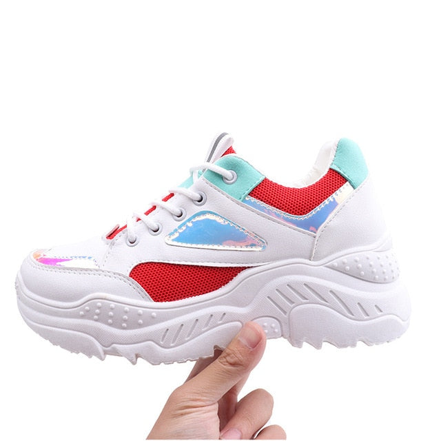 colorful platform sneakers