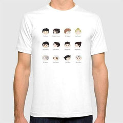 Pride and Prejudice Kawaii Characters T-Shirt