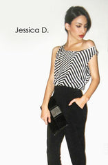 Jessica Duardo ostrich leg skin clutch