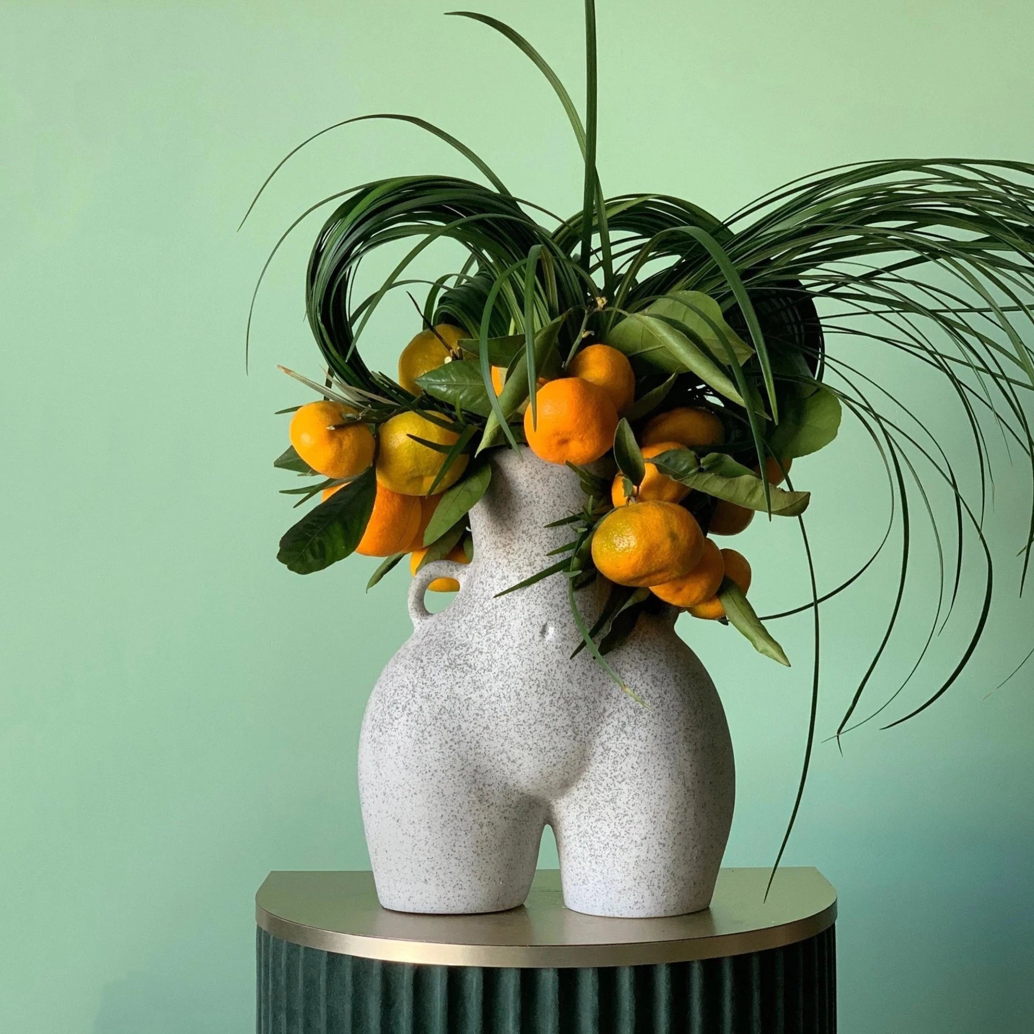 Love Handles Vase - Speckled Grey