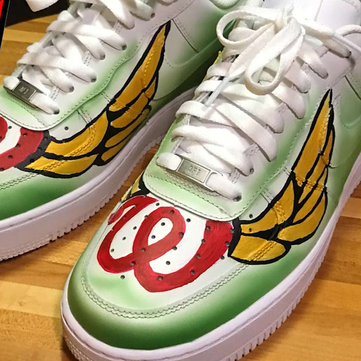 airbrushed nike air force ones