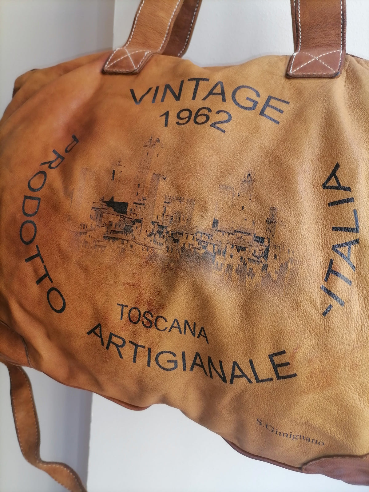 A Meta Prezzo! STOCK SS187 Borsa da Viaggio Pelle Intrecciata Sauvage Stile Vintage