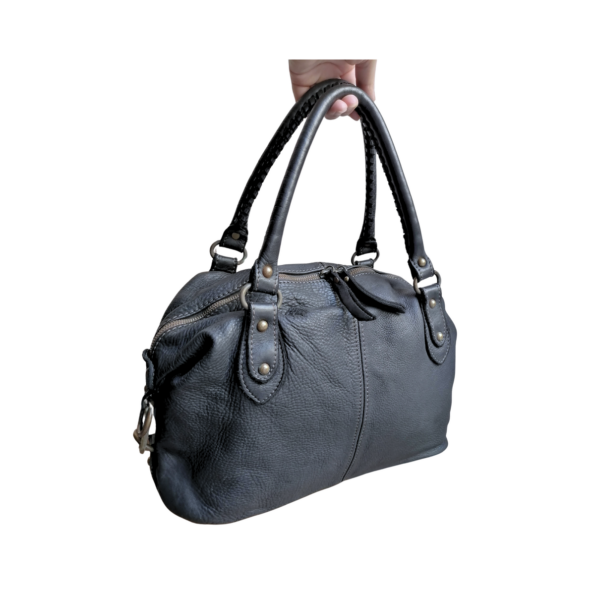 A MetàPrezzo! Stock SS204 Borsa a Mano Morbidissimo in Pelle Sauvage Stile Vintage