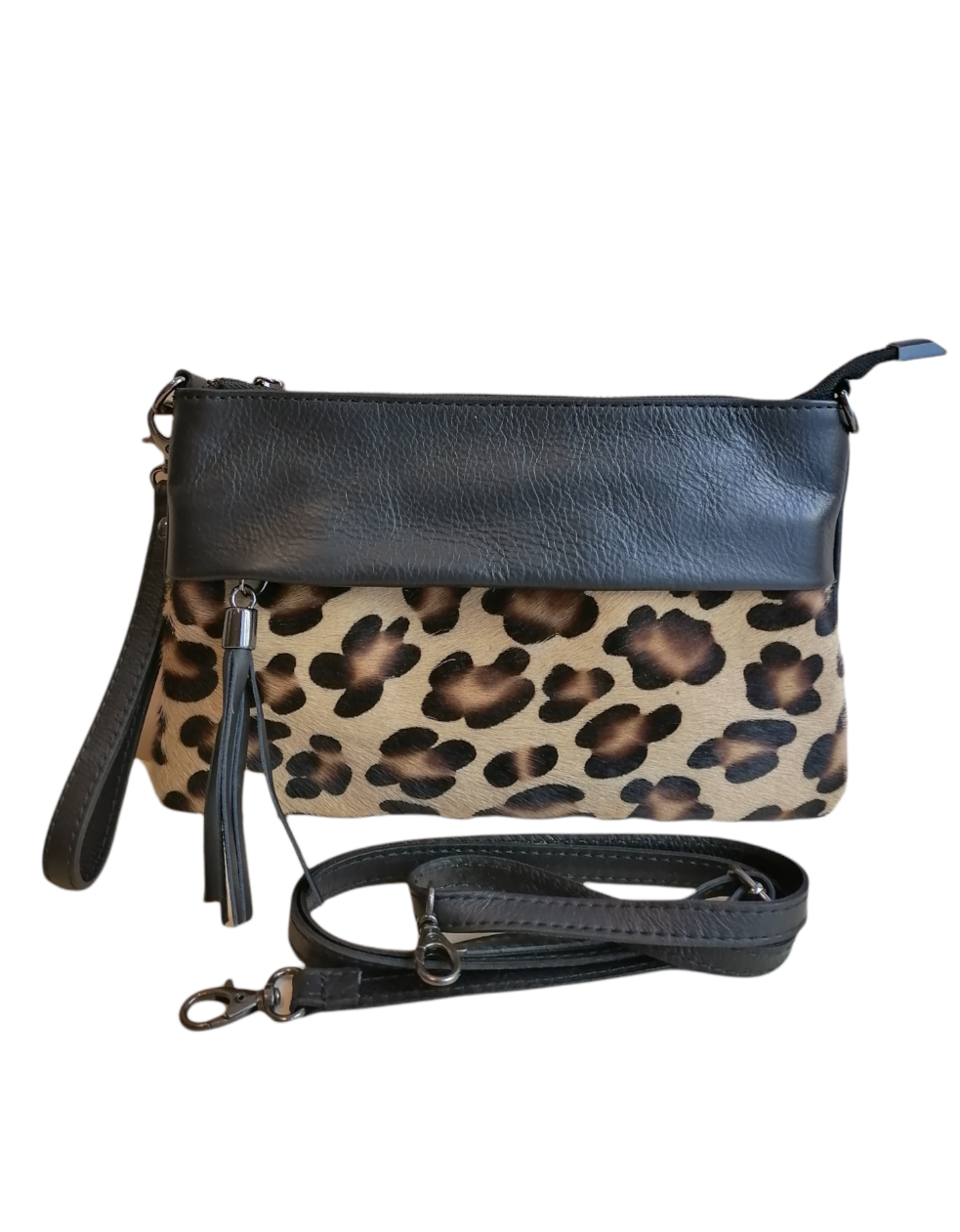 pochette cavallino leopardato fronte