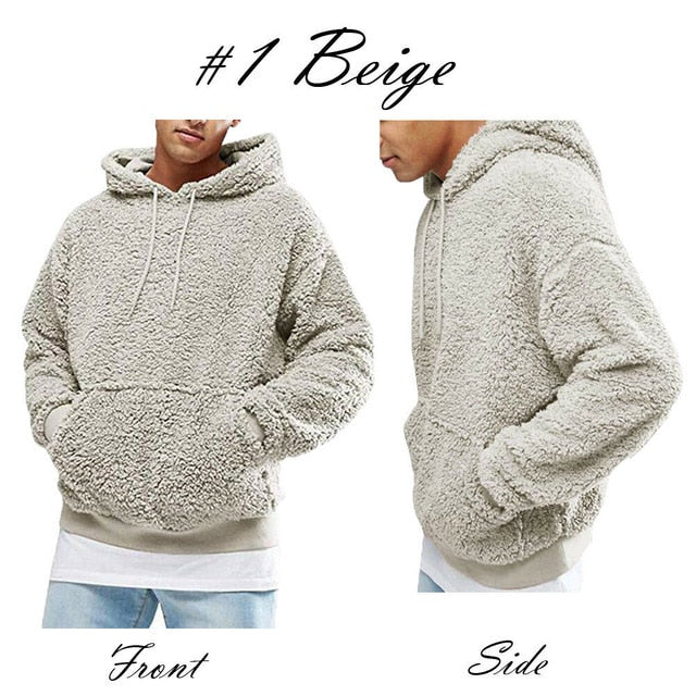 men teddy hoodie