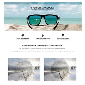 Dragon Vantage Matte Black H2O Sunglasses w/ Smoke P2 Polarised Lens