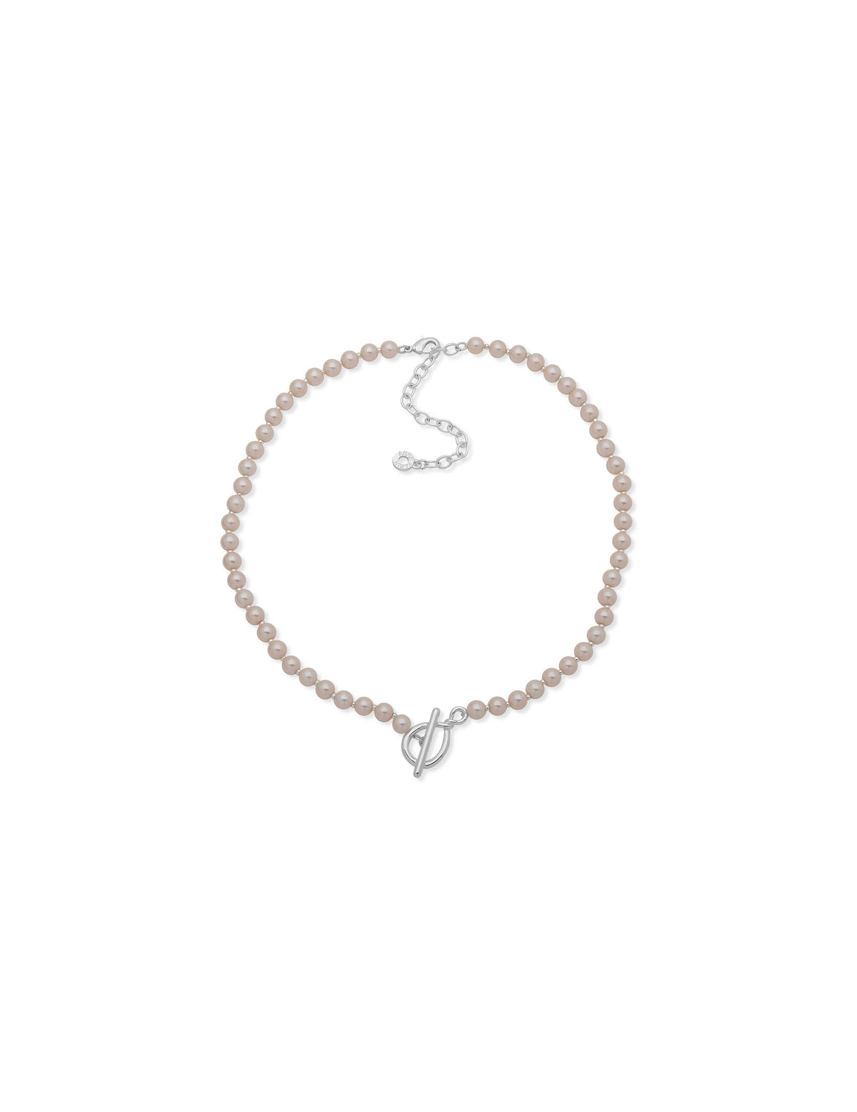 Twisted 16&quot; Faux Pearl Collar Necklace
