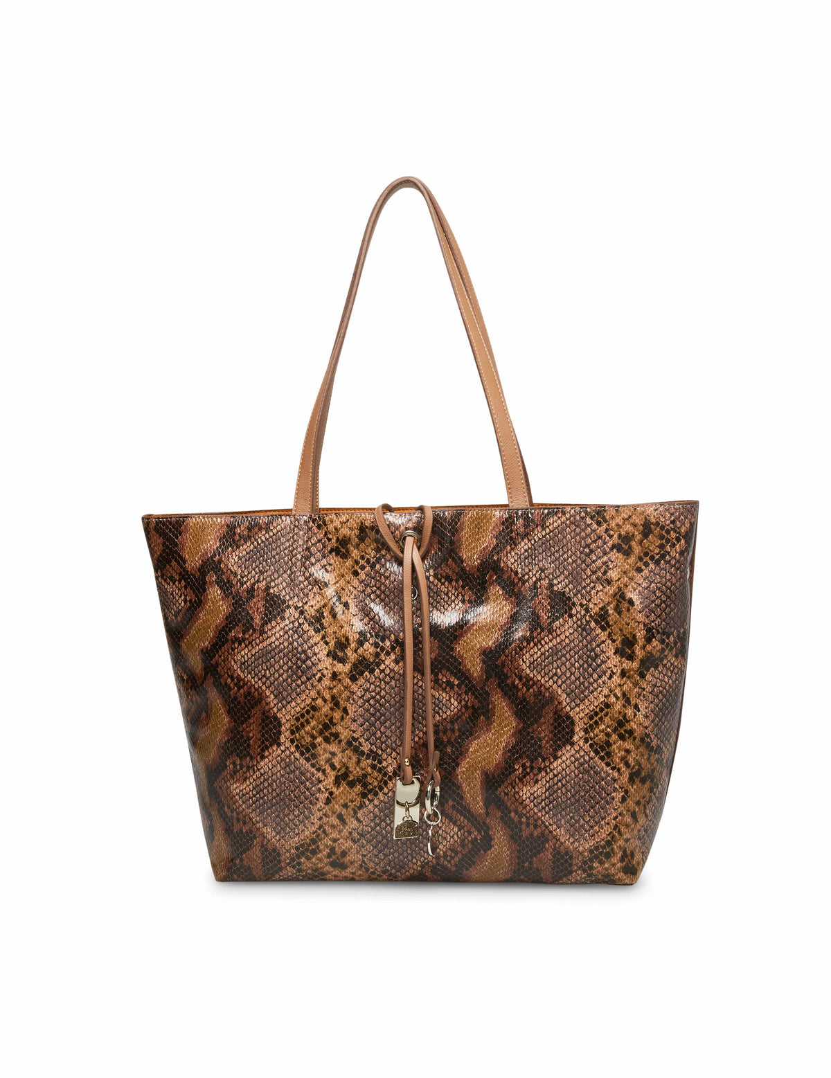 Bonded Snake Print Tote