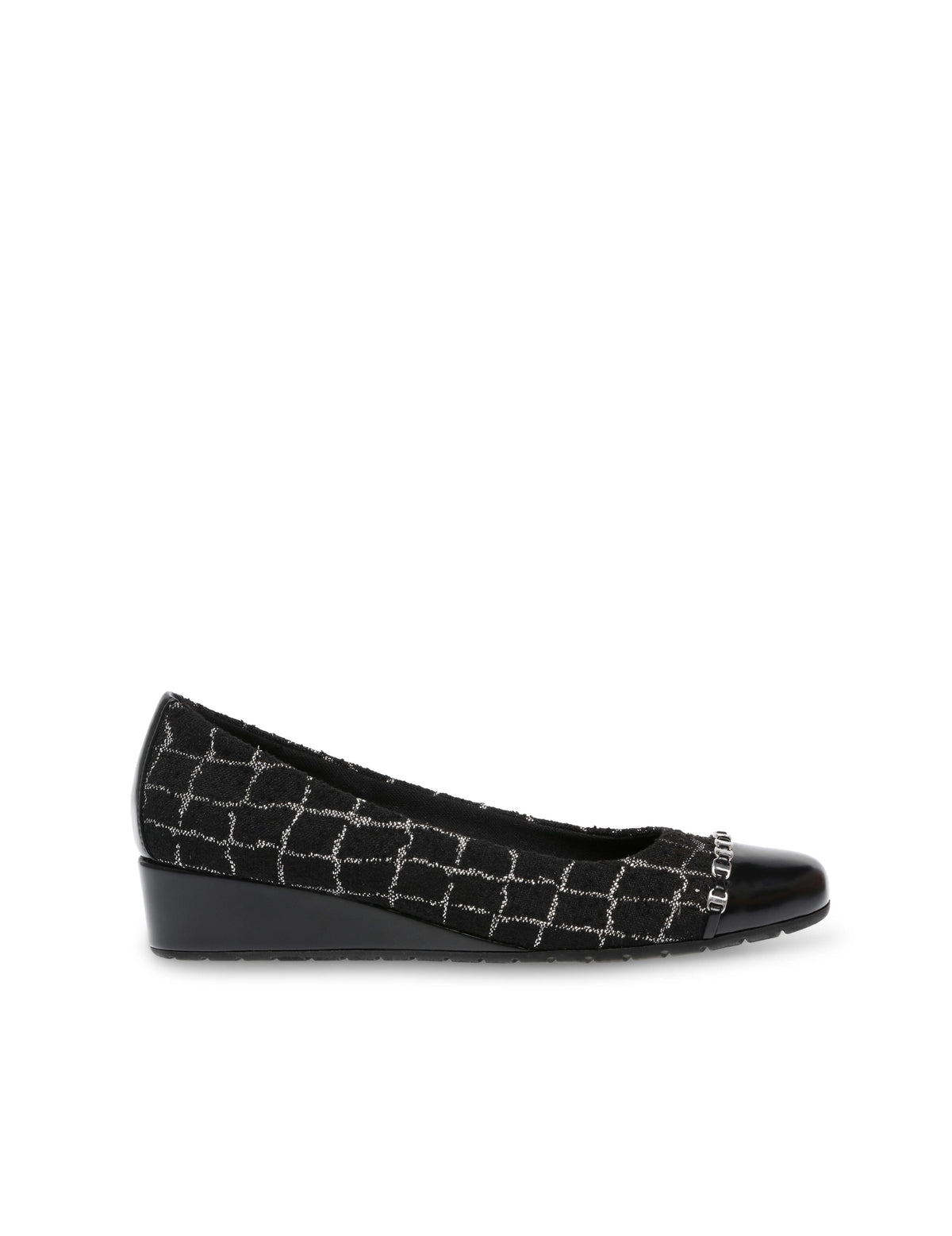 Moxy Suede Checkered Wedge
