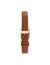 Rectangular Case Leather Strap Watch