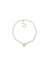 Twisted 16" Faux Pearl Collar Necklace