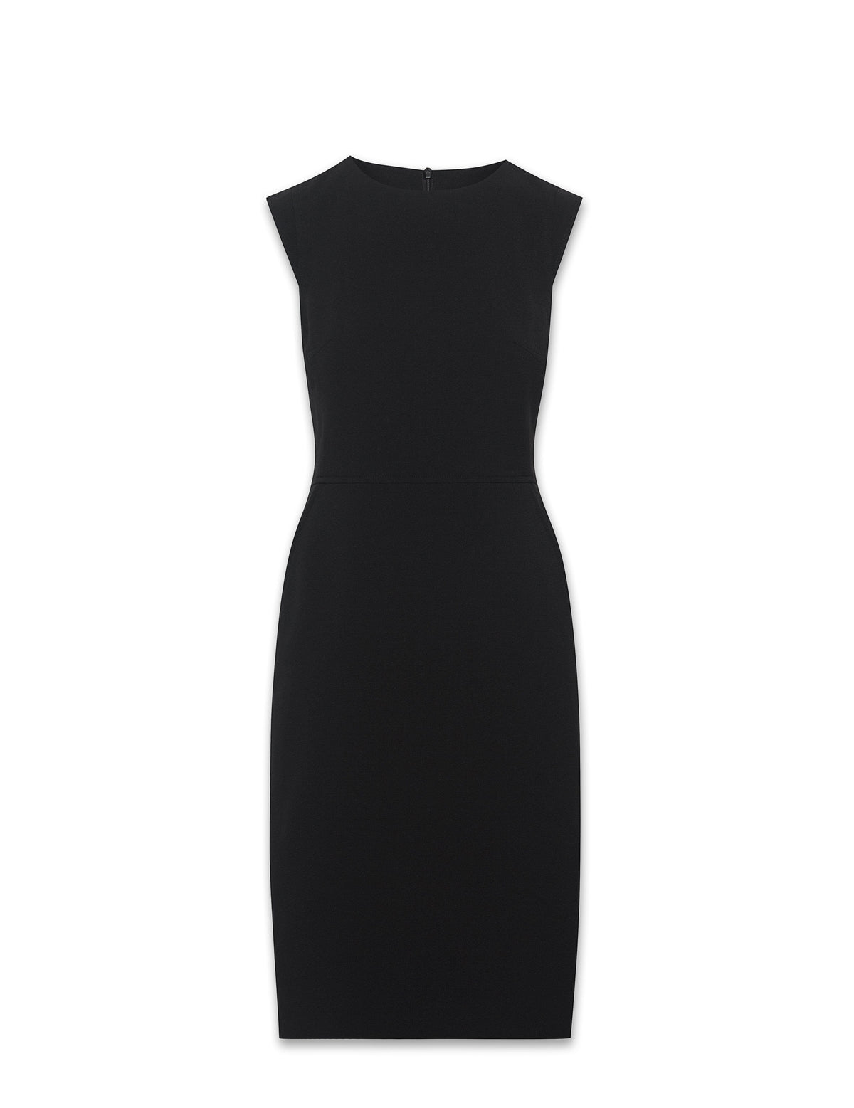 Anne Klein Black Sheath Dress With Extended Shoulder Sleeves