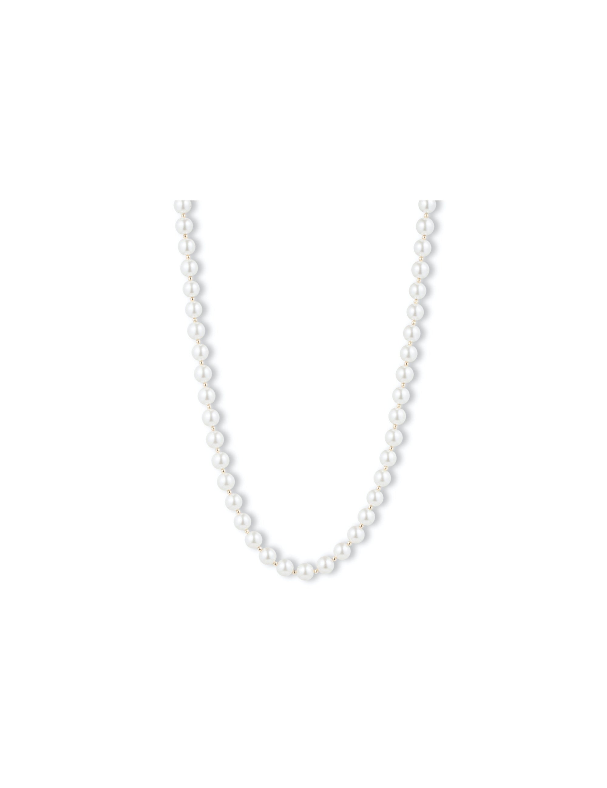 blanc pearl collar necklace