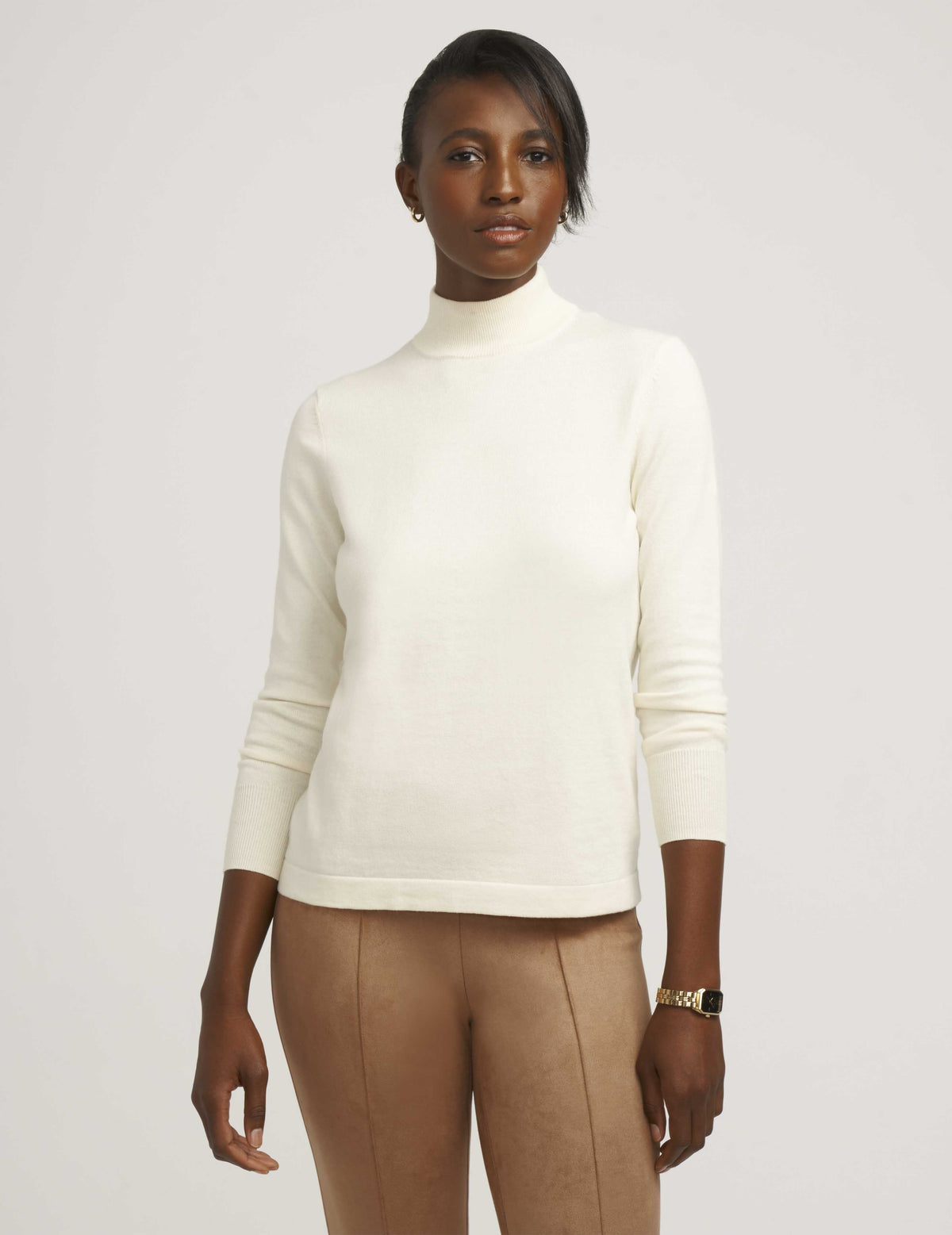 Classic Long Sleeve Mock Neck