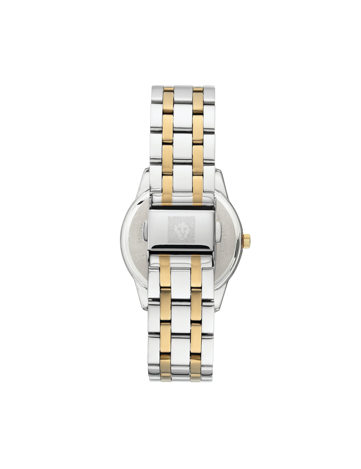 considered solar powered two tone swarovski crystal accented mother of pearl dial bracelet watch