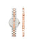 Crystal Accented Watch and Bracelet Set