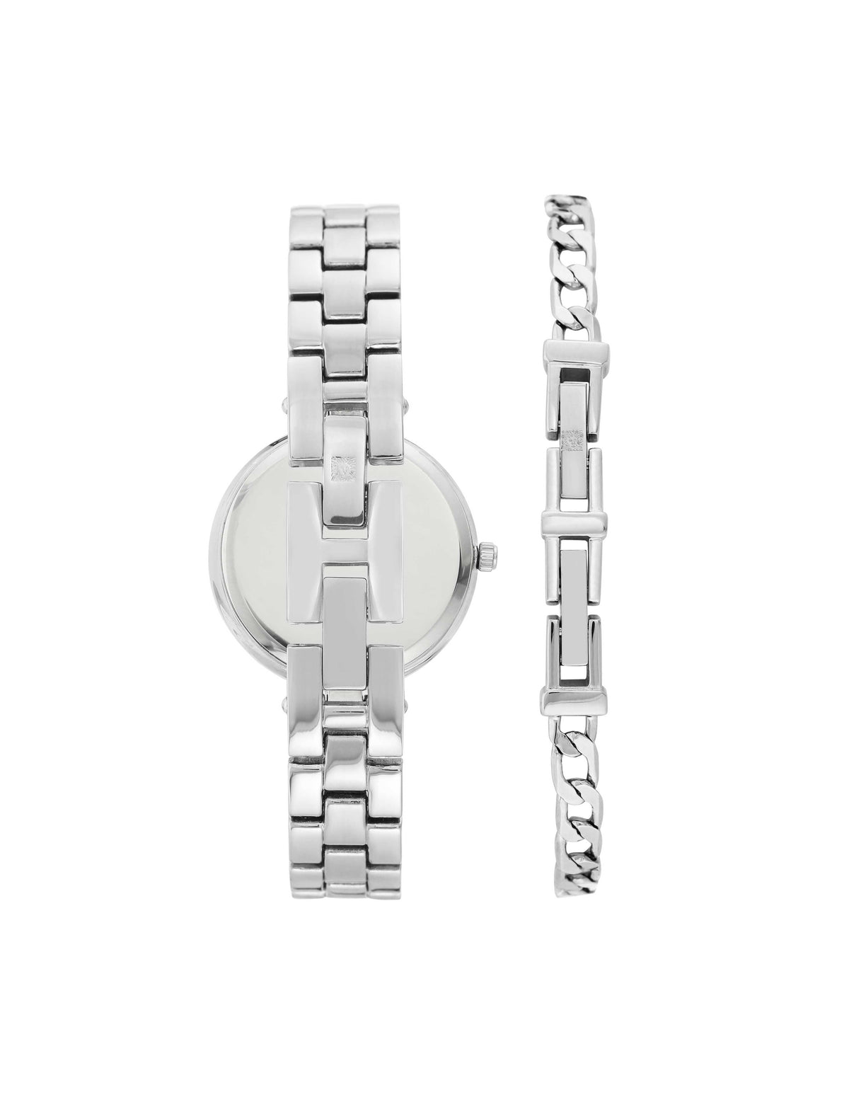 Crystal Accented Watch and Bracelet Set