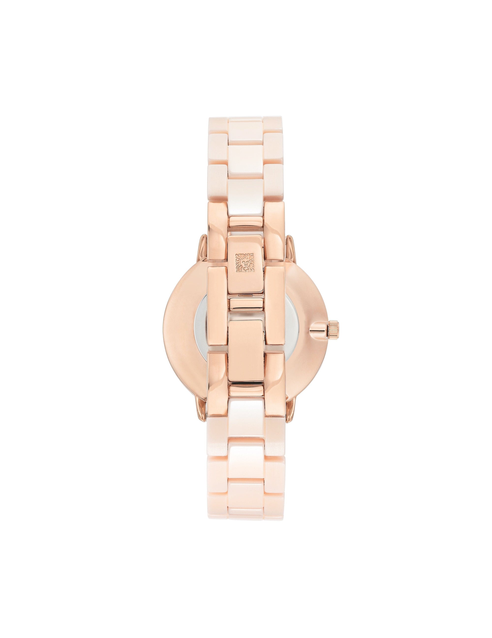 light pink rose gold ceramic bracelet watch
