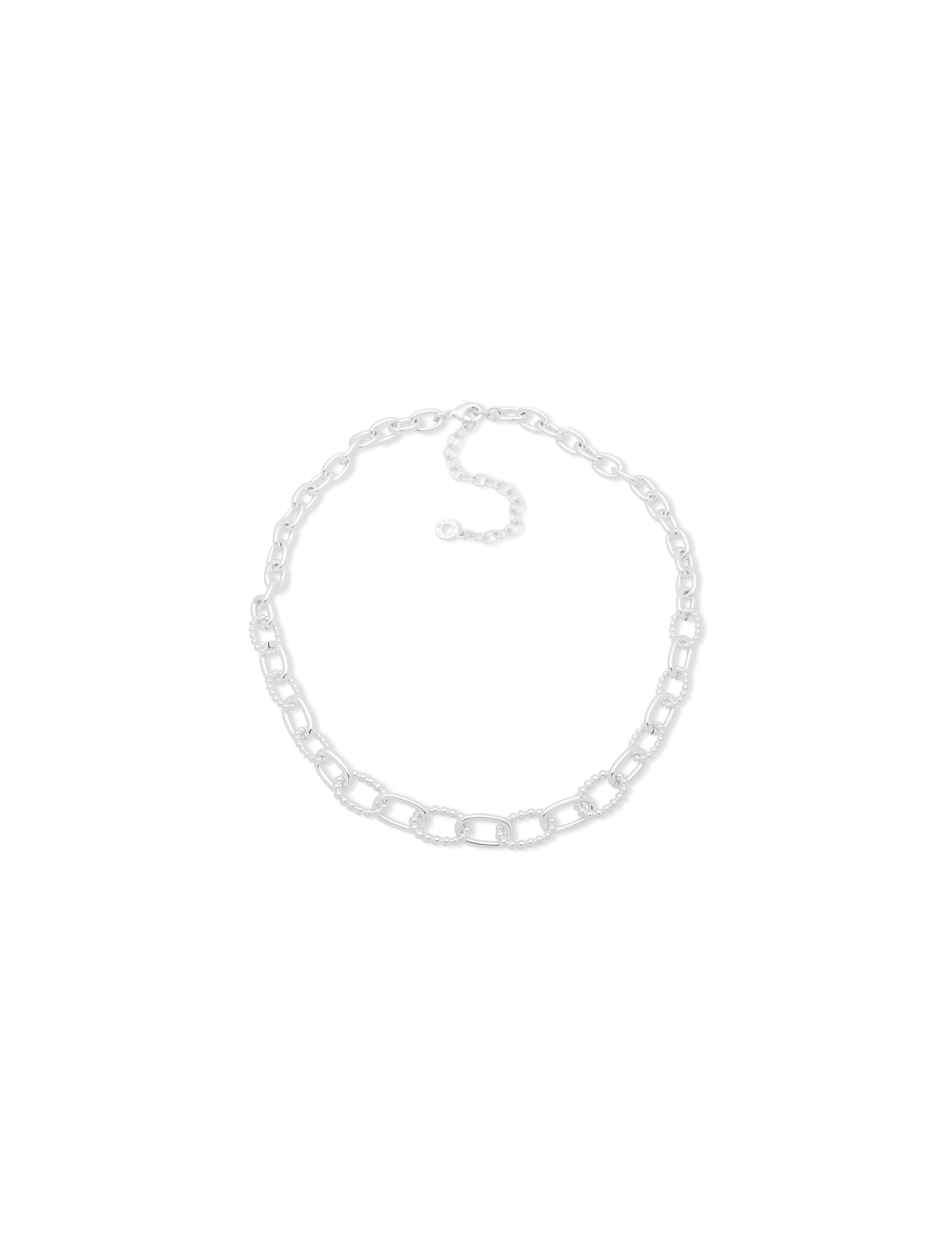 Silver-Tone Chain Link Necklace