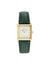 Square Case Leather Strap Watch